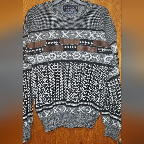 Barnaby/sweater/men's/vintage 80s or 90s style, grunge/urban fashion/Crewneck - Picture 4 of 8